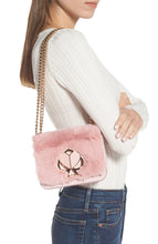 Kate Spade Bag, Pink Nicola Faux Fur Twistlock Small Convertible Chain Shoulder Bag