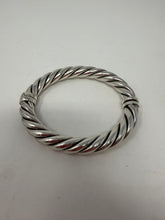 David Yurman Sterling Silver Cable Hinged Bracelet