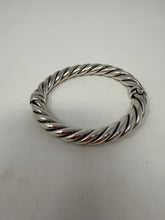 David Yurman Sterling Silver Cable Hinged Bracelet