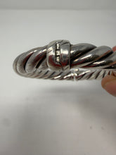 David Yurman Sterling Silver Cable Hinged Bracelet