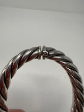 David Yurman Sterling Silver Cable Hinged Bracelet