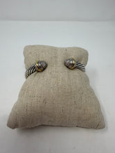 David Yurman Sterling Silver with 18k Yellow Gold and Pavé Diamond Domes