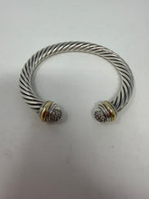 David Yurman Sterling Silver with 18k Yellow Gold and Pavé Diamond Domes