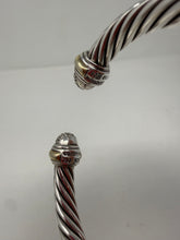 David Yurman Sterling Silver with 18k Yellow Gold and Pavé Diamond Domes