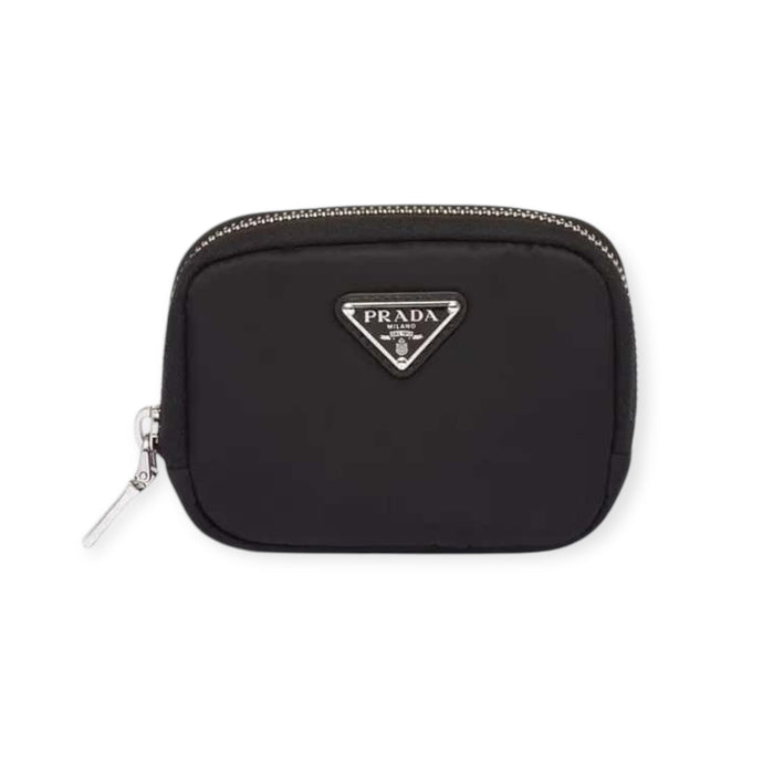 Prada Black Re-Nylon Small Zip-Up Wallet