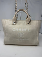 Chanel Bag, 2022 Cream Mixed Fibers Small Deauville Tote