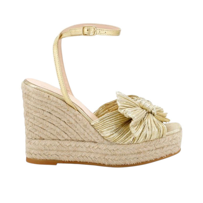 Loeffler Randall Shoes, Peri Pleated Wedge Espadrilles (size 9)