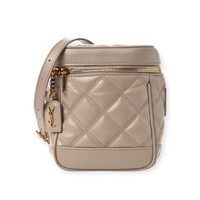 Saint Laurent Bag, Dark Beige Grain de Poudre Quilted 80's Vanity Bag