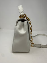 Ferragamo Bag, White Leather Gancini Quilted Bag
