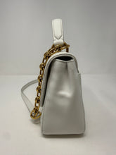 Ferragamo Bag, White Leather Gancini Quilted Bag