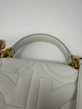 Ferragamo Bag, White Leather Gancini Quilted Bag