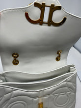 Ferragamo Bag, White Leather Gancini Quilted Bag
