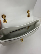 Ferragamo Bag, White Leather Gancini Quilted Bag