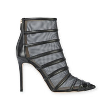 Jimmy Choo Shoes, Black Mesh Caged Booties (size 37.5)