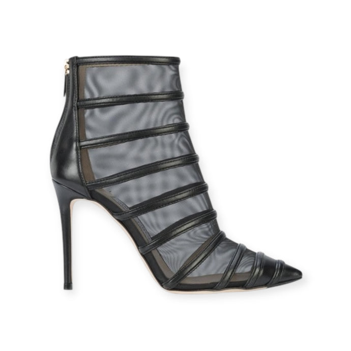 Jimmy Choo Shoes, Black Mesh Caged Booties (size 37.5)