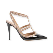 Valentino Shoes, Black & Nude Rockstud Caged Heels (size 40)