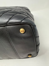 Chanel Bag, 2011 Black Chevron Calfskin Surpique CC Charm Tote