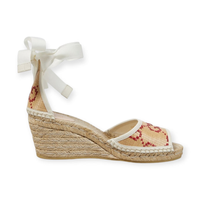 Gucci Shoes, GG Raffia Espadrille Wedges (size 39.5)