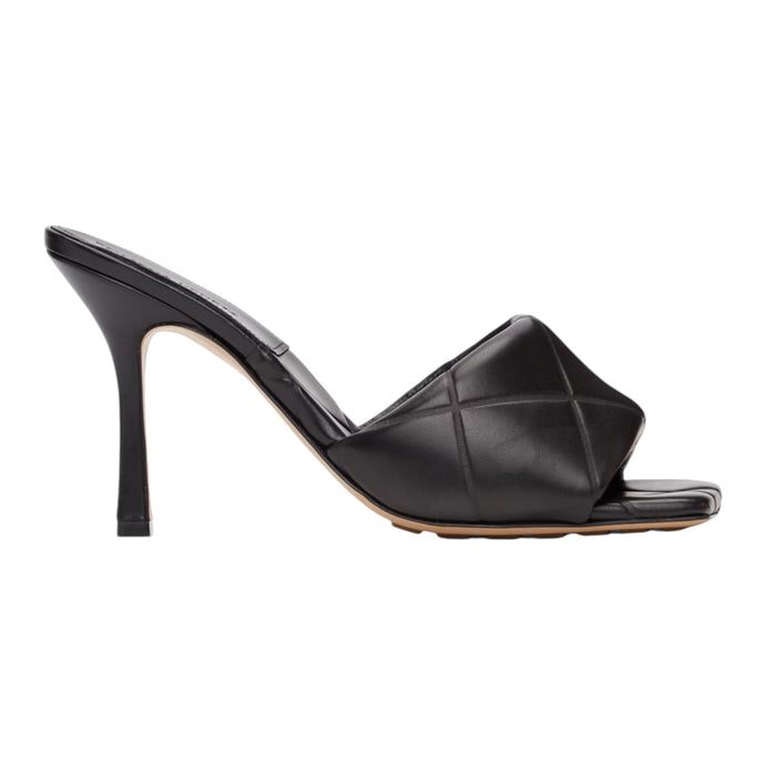 Bottega Veneta Shoes, Black ‘The Rubber Lido’ Heeled Sandals (size 38)