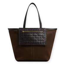 Bottega Veneta Bag, Brown Medium Flip Flap Suede Tote Bag