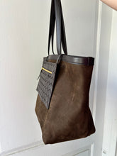 Bottega Veneta Bag, Brown Medium Flip Flap Suede Tote Bag