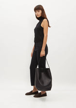 The Row Bag, Black N/S Park Tote Large in Lux Grained Calfksin