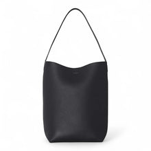 The Row Bag, Black N/S Park Tote Large in Lux Grained Calfksin