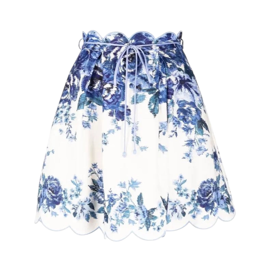 Zimmermann Floral-Print Mini Skirt
