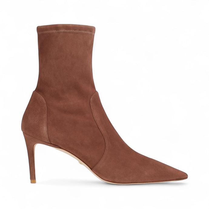Stuart Weitzman Shoes, Cocoa Suede Sock Boots (size 9.5)