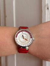Louis Vuitton Bag, Red & White Tambour GMT Watch