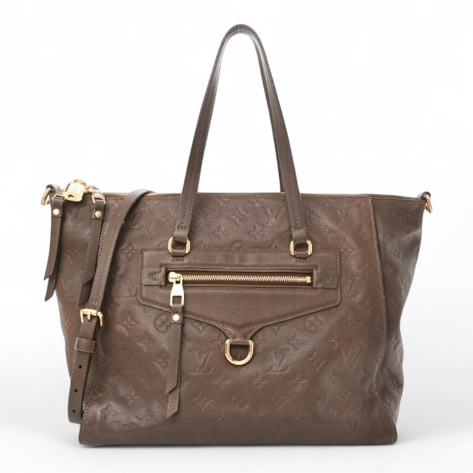 Louis Vuitton Bag, Cocoa Empreinte Leather Lumineuse PM