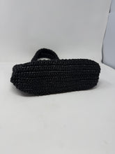 Prada Bag, Black Raffia Small Tote Bag
