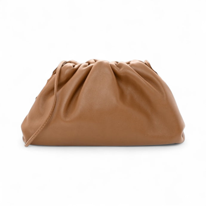 Bottega Veneta Bag, Camel Calfskin ‘The Mini’ Pouch Crossbody