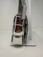Bottega Veneta Bag, Silver Metallic Lambskin Padded Cassette Crossbody Bag