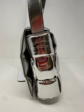 Bottega Veneta Bag, Silver Metallic Lambskin Padded Cassette Crossbody Bag