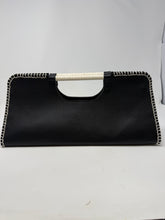 Lucque Black & White Leather Clutch