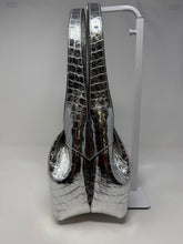 Rag & Bone Bag, Silver Metallic Embossed Leather Shoulder Bag