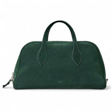 Celine Bag, Forest Green Suede Bowling Bag