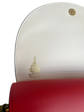 Ferragamo Bag, Multicolor Canvas Calfskin Gancini Saddle Crossbody