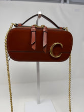 Chloé Bag, Chestnut Brown Leather C Mini Vanity Case Crossbody