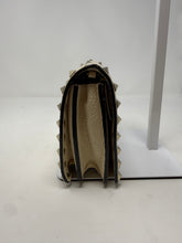 Valentino Bag, Off-White Pebbled Leather Rockstud Clutch on Chain