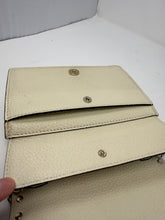 Valentino Bag, Off-White Pebbled Leather Rockstud Clutch on Chain