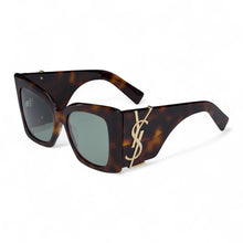 Saint Laurent Tortoise Oversized Blaze Sunglasses