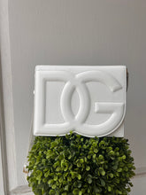 Dolce & Gabbana Bag, White Logo Flap Leather Crossbody Bag