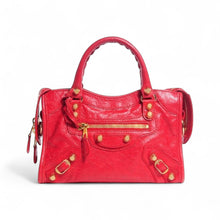 Balenciaga Bag, Red Agneau Giant 12 Gold Hardware Mini City Crossbody
