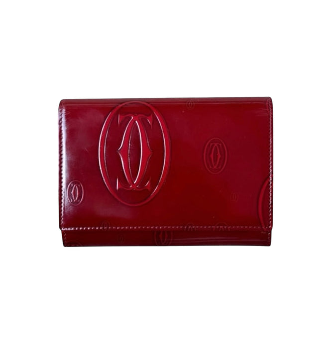 Cartier Red Patent Leather Wallet