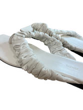Khaite Shoes, White Leather Thong Sandals (size 39)