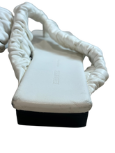 Khaite Shoes, White Leather Thong Sandals (size 39)