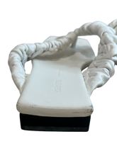 Khaite Shoes, White Leather Thong Sandals (size 39)