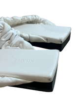 Khaite Shoes, White Leather Thong Sandals (size 39)